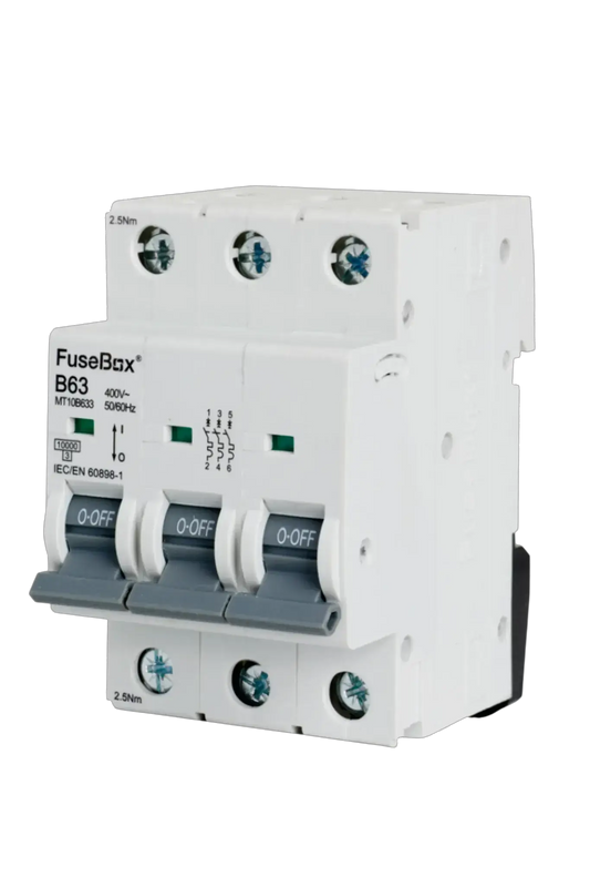 Fusebox 63A B CURVE MCB 10kA 3P - Electrical Fusebox 63A B CURVE MCB 10kA 3P Electrical
