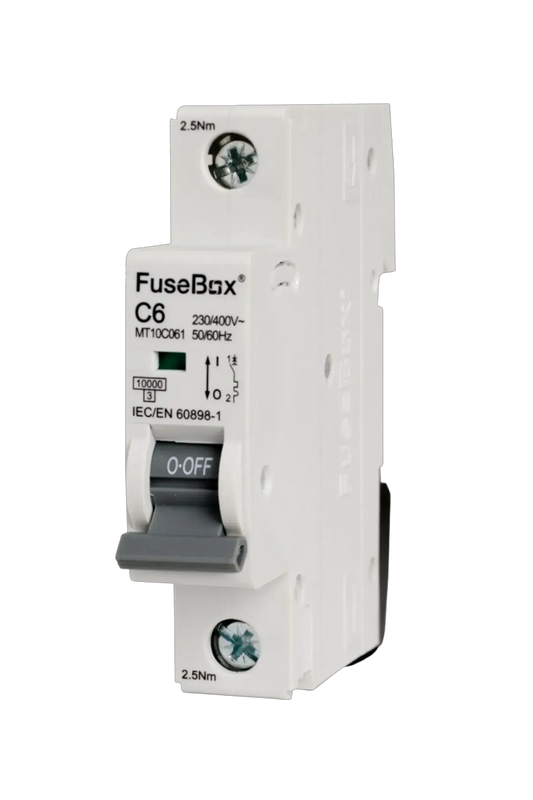Fusebox 6A C CURVE MCB 10kA 1P - Electrical Fusebox 6A C CURVE MCB 10kA 1P Electrical