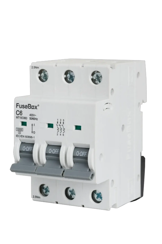 Fusebox 6A C CURVE MCB 10kA 3P - Electrical Fusebox 6A C CURVE MCB 10kA 3P Electrical
