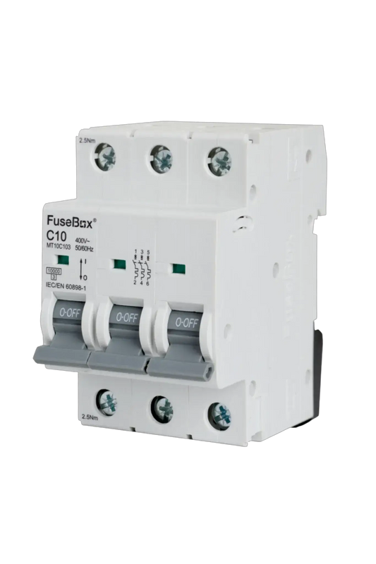 Fusebox 10A C CURVE MCB 10kA 3P - Electrical Fusebox 10A C CURVE MCB 10kA 3P Electrical