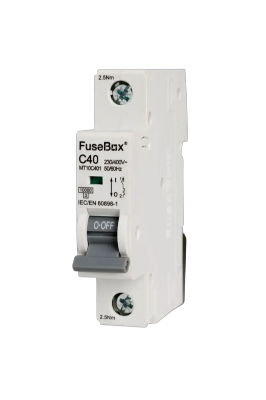 Fusebox 40A C CURVE MCB 10kA 1P - Electrical Fusebox 40A C CURVE MCB 10kA 1P Electrical