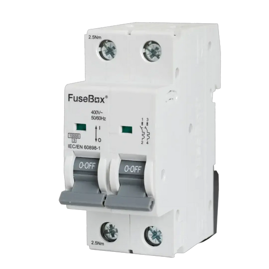 Fusebox 40A C CURVE MCB 10kA 2P - Electrical Fusebox 40A C CURVE MCB 10kA 2P Electrical