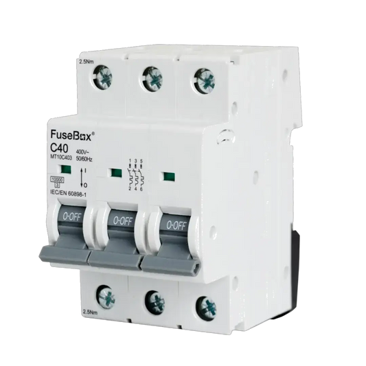 Fusebox 40A C CURVE MCB 10kA 3P - Electrical Fusebox 40A C CURVE MCB 10kA 3P Electrical
