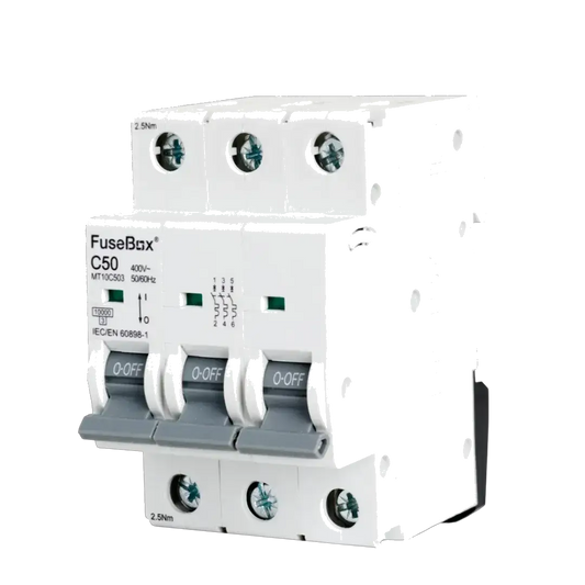 Fusebox 50A C CURVE MCB 10kA 3P - Electrical Fusebox 50A C CURVE MCB 10kA 3P Electrical