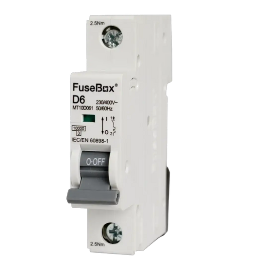 Fusebox 6A D CURVE MCB 10kA 1P - Electrical Fusebox 6A D CURVE MCB 10kA 1P Electrical