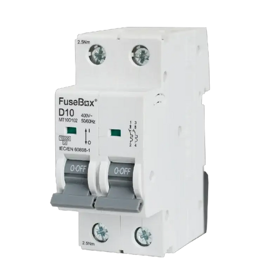 Fusebox 10A D CURVE MCB 10kA 2P - Electrical Fusebox 10A D CURVE MCB 10kA 2P Electrical
