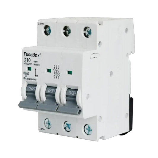Fusebox 10A D CURVE MCB 10kA 3P - Electrical Fusebox 10A D CURVE MCB 10kA 3P Electrical