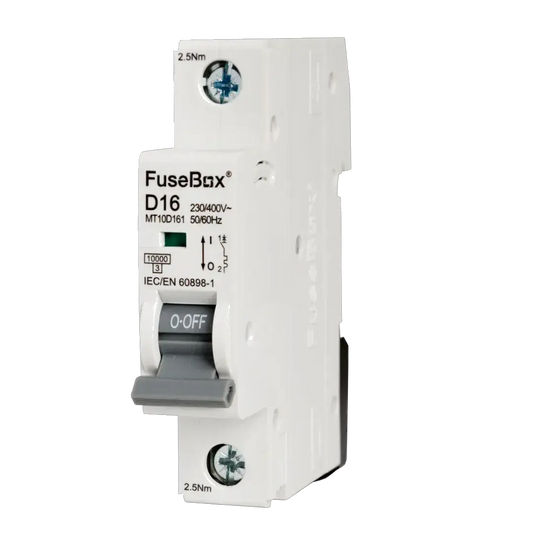 Fusebox 16A D CURVE MCB 10kA 1P - Electrical Fusebox 16A D CURVE MCB 10kA 1P Electrical