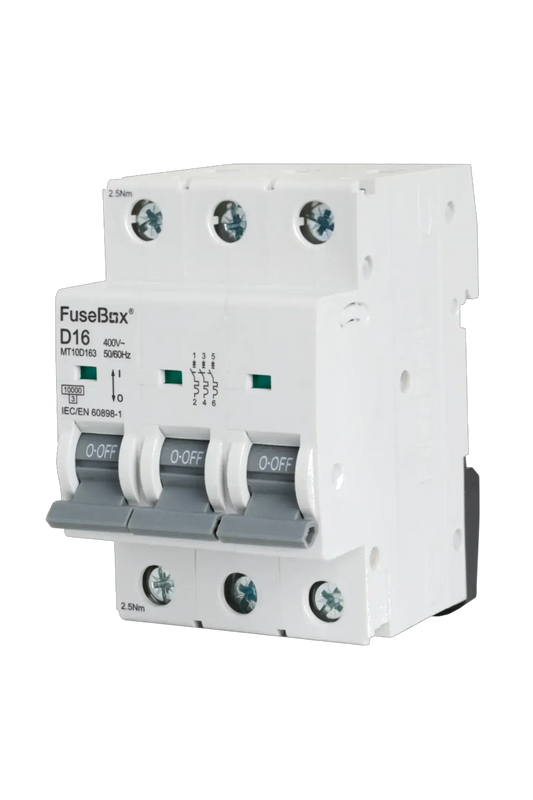 Fusebox 16A D CURVE MCB 10kA 3P - Electrical Fusebox 16A D CURVE MCB 10kA 3P Electrical
