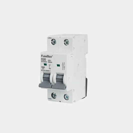 Fusebox 20A D CURVE MCB 10kA 2P - Electrical Fusebox 20A D CURVE MCB 10kA 2P Electrical