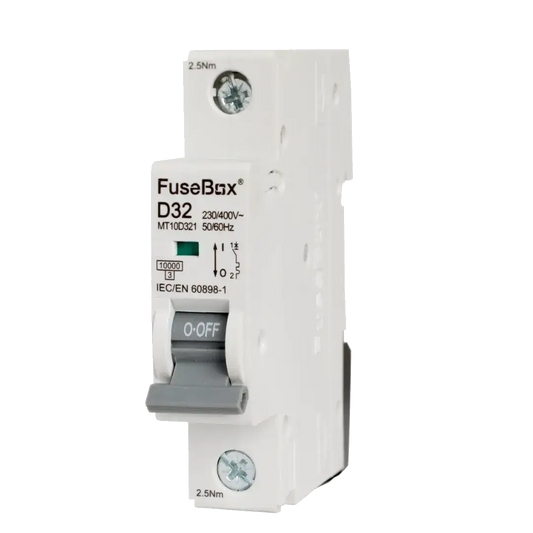 Fusebox 32A D CURVE MCB 10kA 1P - Electrical Fusebox 32A D CURVE MCB 10kA 1P Electrical
