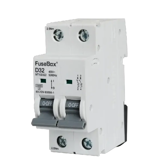 Fusebox 32A D CURVE MCB 10kA 2P - Electrical Fusebox 32A D CURVE MCB 10kA 2P Electrical