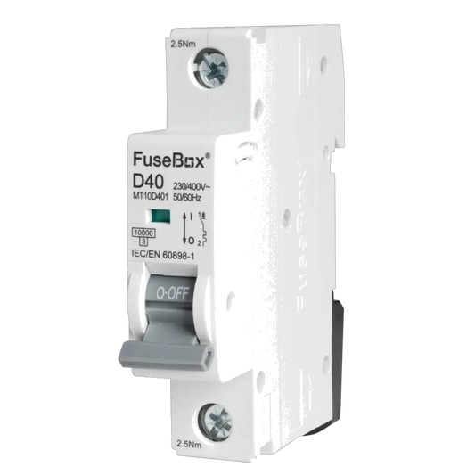Fusebox 40A D CURVE MCB 10kA 1P - Electrical Fusebox 40A D CURVE MCB 10kA 1P Electrical