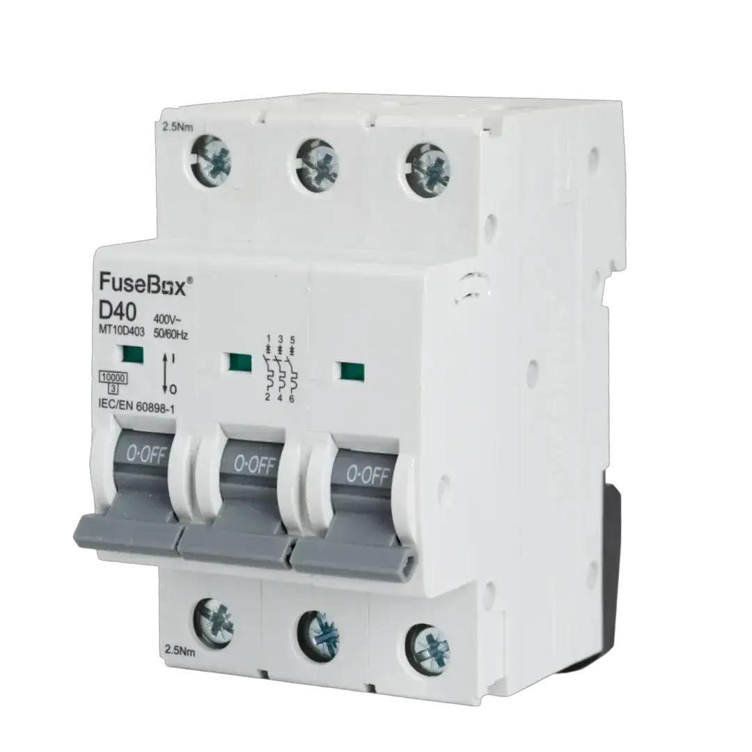 Fusebox 40A D CURVE MCB 10kA 3P - Electrical Fusebox 40A D CURVE MCB 10kA 3P Electrical