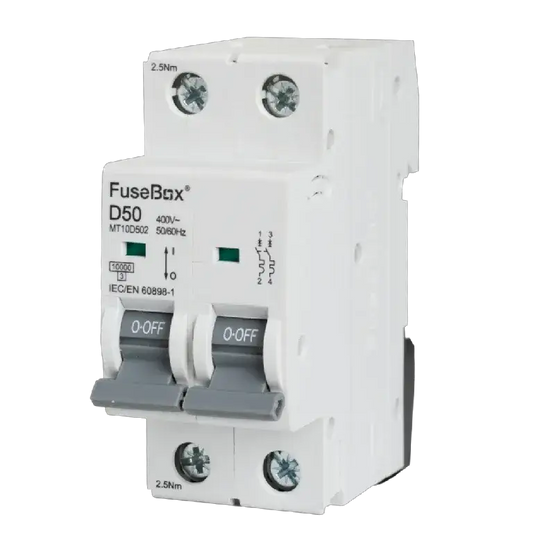 Fusebox 50A D CURVE MCB 10kA 2P - Electrical Fusebox 50A D CURVE MCB 10kA 2P Electrical