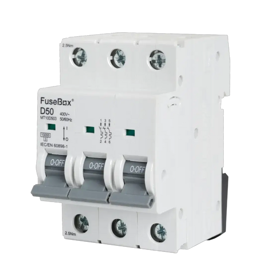 Fusebox 50A D CURVE MCB 10kA 3P - Electrical Fusebox 50A D CURVE MCB 10kA 3P Electrical