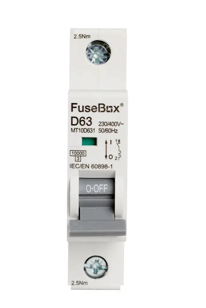 Fusebox 63A D CURVE MCB 10kA 1P - Electrical Fusebox 63A D CURVE MCB 10kA 1P Electrical