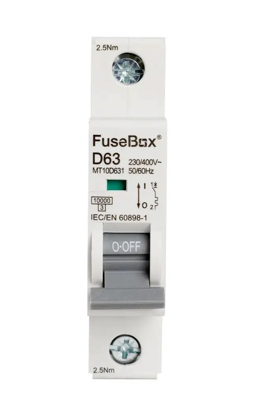 Fusebox 63A D CURVE MCB 10kA 1P - Electrical Fusebox 63A D CURVE MCB 10kA 1P Electrical