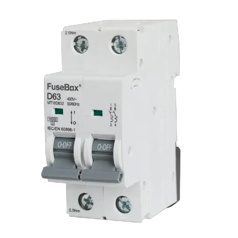 Fusebox 63A D CURVE MCB 10kA 2P - Electrical Fusebox 63A D CURVE MCB 10kA 2P Electrical