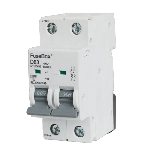Fusebox 63A D CURVE MCB 10kA 2P - Electrical Fusebox 63A D CURVE MCB 10kA 2P Electrical