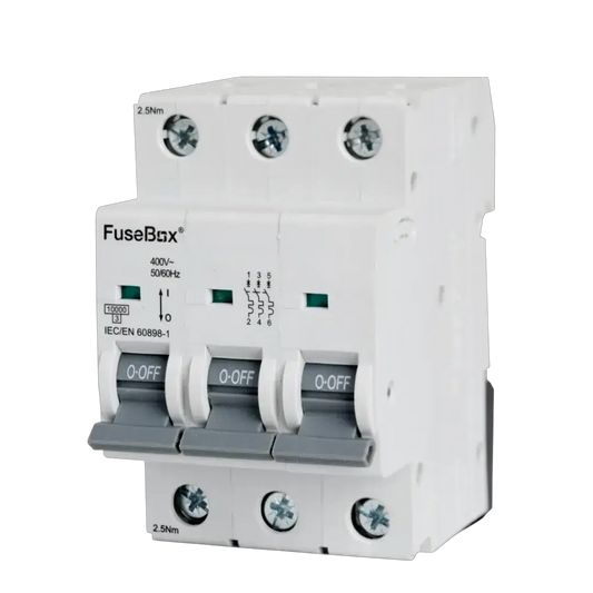 Fusebox 63A D CURVE MCB 10kA 3P - Electrical Fusebox 63A D CURVE MCB 10kA 3P Electrical