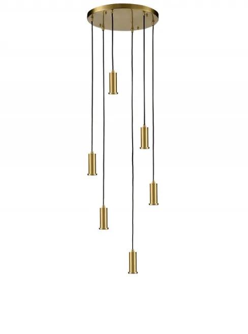 Franklite Mezcla 6 Light Aged Brass Spreader Only - Pendant Lights Franklite Mezcla 6 Light Aged Brass Spreader Only Pendant Lights