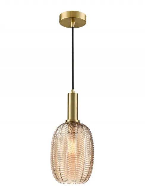 Franklite Mezcla Pendant Aged Brass With Chevron Amber Glass 180mm - Pendant Lights Franklite Mezcla Pendant Aged Brass With Chevron Amber Glass 180mm Pendant Lights