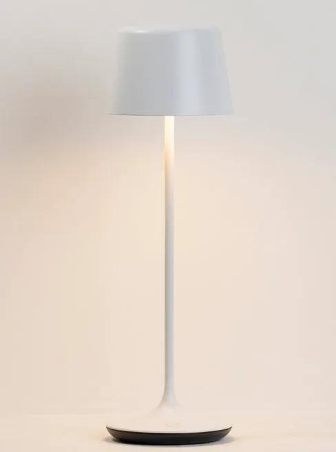 Franklite Nomad Portable Table Lamp In Matt White H360mm - Exterior Lights Franklite Nomad Portable Table Lamp In Matt White H360mm Exterior Lights
