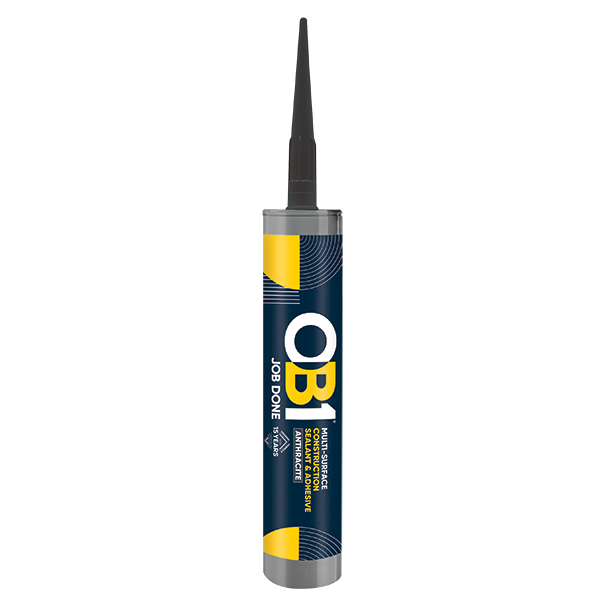 UNCRIMP OB1 MULTI-SURFACE CONSTRUCTION SEALANT & ADHESIVE ANTHRACITE 290ML - OB1 UNCRIMP OB1 MULTI-SURFACE CONSTRUCTION SEALANT & ADHESIVE ANTHRACITE 290ML OB1