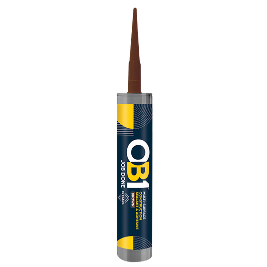 UNCRIMP OB1 MULTI-SURFACE CONSTRUCTION SEALANT & ADHESIVE BROWN 290ML - OB1 UNCRIMP OB1 MULTI-SURFACE CONSTRUCTION SEALANT & ADHESIVE BROWN 290ML OB1