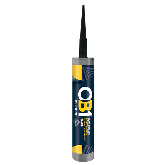 UNCRIMP OB1 MULTI-SURFACE CONSTRUCTION SEALANT & ADHESIVE BLACK 290ML - OB1 UNCRIMP OB1 MULTI-SURFACE CONSTRUCTION SEALANT & ADHESIVE BLACK 290ML OB1