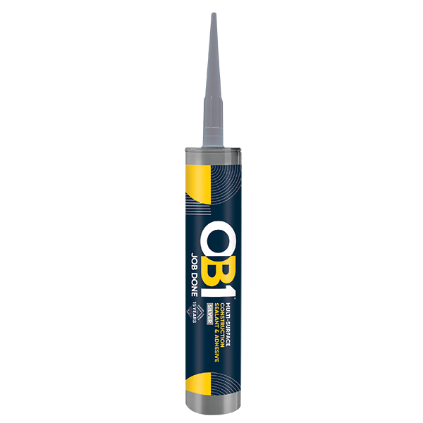 UNCRIMP OB1 MULTI-SURFACE CONSTRUCTION SEALANT & ADHESIVE SILVER 290ML - OB1 UNCRIMP OB1 MULTI-SURFACE CONSTRUCTION SEALANT & ADHESIVE SILVER 290ML OB1