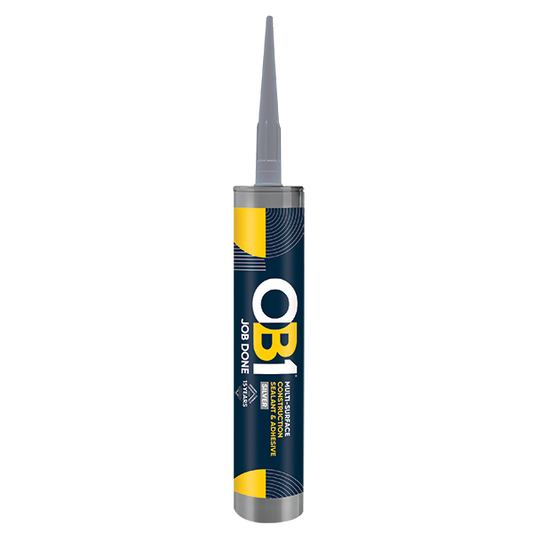 UNCRIMP OB1 MULTI-SURFACE CONSTRUCTION SEALANT & ADHESIVE SILVER 290ML - OB1 UNCRIMP OB1 MULTI-SURFACE CONSTRUCTION SEALANT & ADHESIVE SILVER 290ML OB1