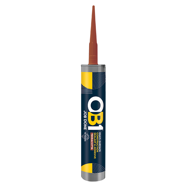 UNCRIMP OB1 MULTI-SURFACE CONSTRUCTION SEALANT & ADHESIVE TERRACOTTA 290ML - OB1 UNCRIMP OB1 MULTI-SURFACE CONSTRUCTION SEALANT & ADHESIVE TERRACOTTA 290ML OB1