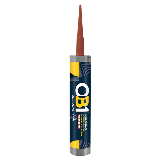 UNCRIMP OB1 MULTI-SURFACE CONSTRUCTION SEALANT & ADHESIVE TERRACOTTA 290ML - OB1 UNCRIMP OB1 MULTI-SURFACE CONSTRUCTION SEALANT & ADHESIVE TERRACOTTA 290ML OB1