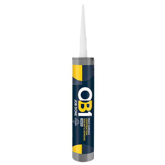 UNCRIMP OB1 MULTI-SURFACE CONSTRUCTION SEALANT & ADHESIVE WHITE 290ML - OB1 UNCRIMP OB1 MULTI-SURFACE CONSTRUCTION SEALANT & ADHESIVE WHITE 290ML OB1