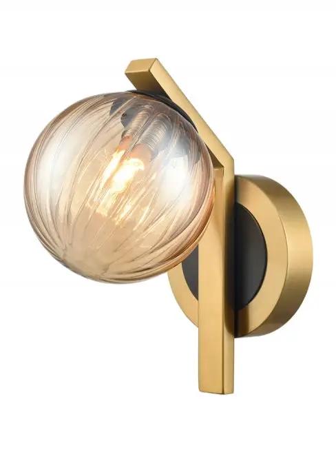 Franklite Oculus Wall Bracket Matt Black And Aged Brass - Wall Lights Franklite Oculus Wall Bracket Matt Black And Aged Brass Wall Lights