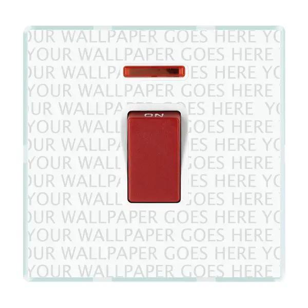 Percept 1g 45A Double Pole+N Red Rkr/WH