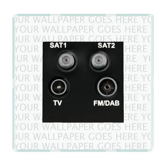 Percept Non-Isolated TV+FM+2XSAT BL