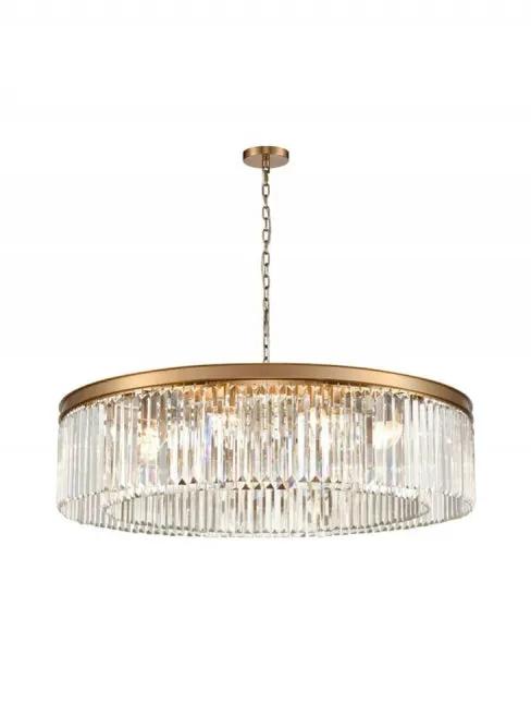 Franklite Perdita 12lt Crystal Pendant - Suspended Lights Franklite Perdita 12lt Crystal Pendant Suspended Lights