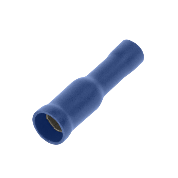 UNCRIMP 100 BLUE FEMALE AUTO BULLET TERMINAL4MM - Blue UNCRIMP 100 BLUE FEMALE AUTO BULLET TERMINAL4MM Blue