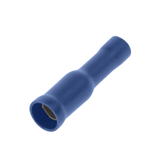 UNCRIMP 100 BLUE FEMALE AUTO BULLET TERMINAL4MM - Blue UNCRIMP 100 BLUE FEMALE AUTO BULLET TERMINAL4MM Blue