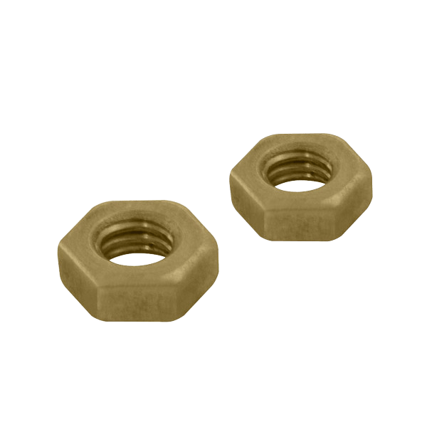 UNCRIMP 100 x BRASS FULLNUTS M4 - Nuts - Washers UNCRIMP 100 x BRASS FULLNUTS M4 Nuts - Washers