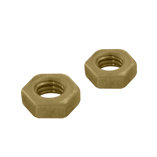 UNCRIMP 100 x BRASS FULLNUTS M4 - Nuts - Washers UNCRIMP 100 x BRASS FULLNUTS M4 Nuts - Washers