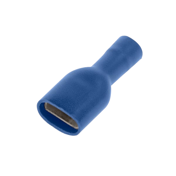 UNCRIMP BLUE FULLY INS F PUSHON 4.8MM & .5MM 100 - Blue UNCRIMP BLUE FULLY INS F PUSHON 4.8MM & .5MM 100 Blue