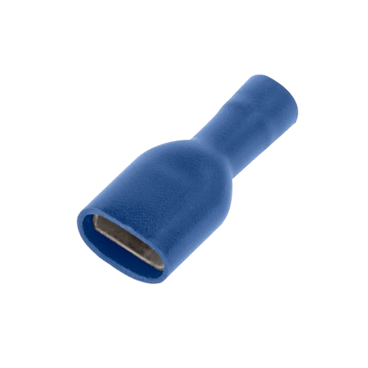 UNCRIMP BLUE FULLY INS F PUSHON 4.8MM & .5MM 100 - Blue UNCRIMP BLUE FULLY INS F PUSHON 4.8MM & .5MM 100 Blue