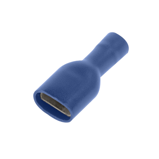 UNCRIMP BL FLLY INS FEMALE PUSHON 6.3MM 100 - Blue UNCRIMP BL FLLY INS FEMALE PUSHON 6.3MM 100 Blue