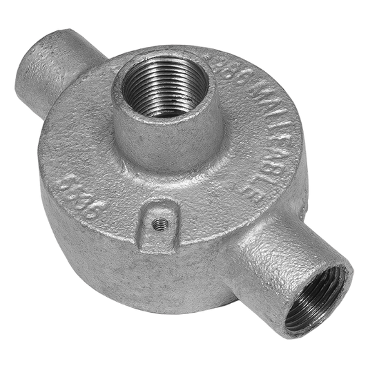 UNCRIMP 20MM 2W GALV THROUGH BACK OUTLET (PK10) - Back Outlets UNCRIMP 20MM 2W GALV THROUGH BACK OUTLET (PK10) Back Outlets