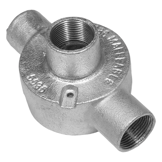UNCRIMP 25MM 2W GALV THROUGH BACK OUTLET (PK10) - Back Outlets UNCRIMP 25MM 2W GALV THROUGH BACK OUTLET (PK10) Back Outlets