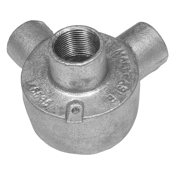UNCRIMP 25MM 2W GALV ANGLE BACK OUTLET (PK10) - Back Outlets UNCRIMP 25MM 2W GALV ANGLE BACK OUTLET (PK10) Back Outlets
